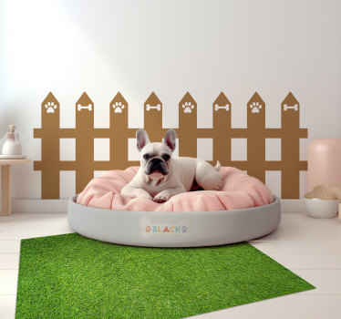Garden fence pet wall sticker - TenStickers