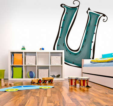 Letter U Sticker - TenStickers