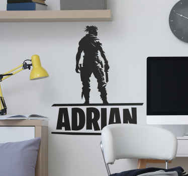 电子游戏贴纸 战斗角色名称戰鬥角色名稱 - TenStickers