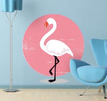 Cool Flamingo Wall Sticker - TenStickers