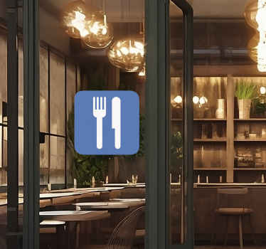 Naljepnice Znakovi plava restoranPlavi restoran - TenStickers