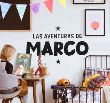 Vinilo decorativo personalizable las aventuras son divertidas y e - TenVinilo