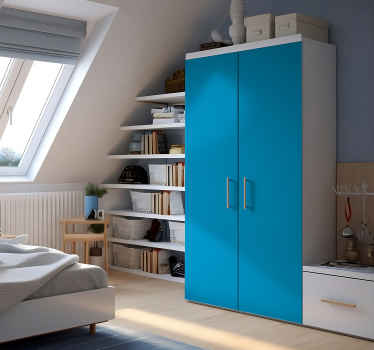 Carta adesiva per mobile lenzuolo blu per armadio - TenStickers