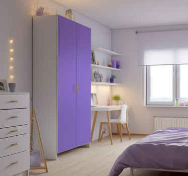 Carta adesiva per mobile lenzuolo viola per armadio - TenStickers