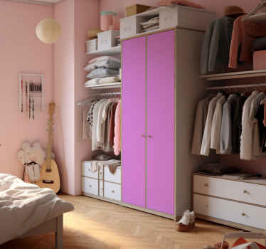 Adesivo per armadio lenzuolo rosa - TenStickers