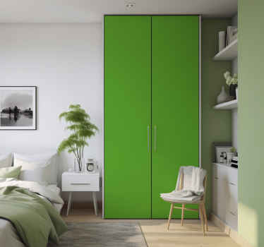Carta adesiva per mobile lenzuolo verde per armadio - TenStickers