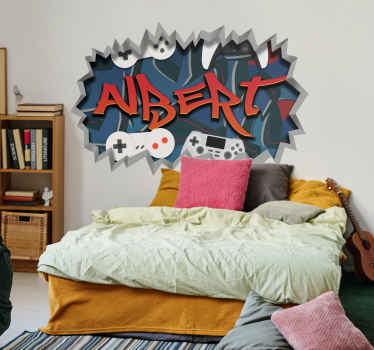 青少年卧室贴纸 玩家涂鸦 - TenStickers