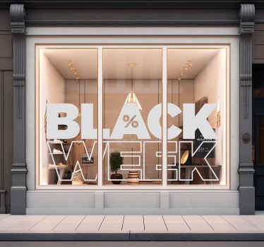 Etalage sticker voor Black Friday - TenStickers