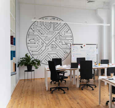 互联网和技术贴纸 芯片电路 - TenStickers