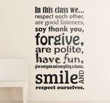教室墙贴纸 - TenStickers