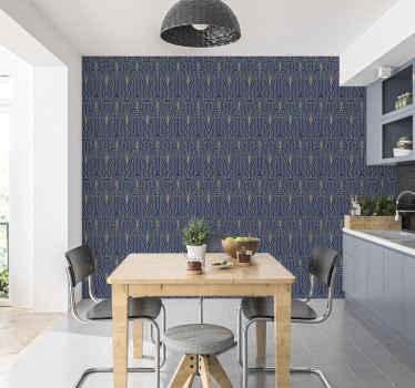 Sticker motif Art déco avec détails dorés - TenStickers