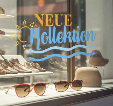 Schaufenster folie neue kollektion - TenStickers