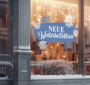Schaufenster Folie neue winterkollektion - TenStickers