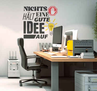 Wandtattoo Motivation gute Idee - TenStickers
