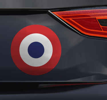 Sticker voiture cocarde française - TenStickers