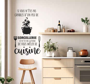 Sticker cuisine la sorcellerie dans la cuisine - TenStickers