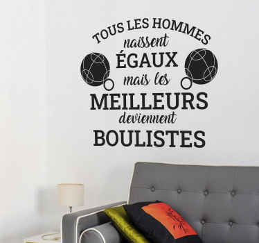 Sticker mural sur les meilleurs boulistes - TenStickers