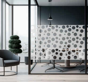 Fensteraufkleber transparente Kreise - TenStickers