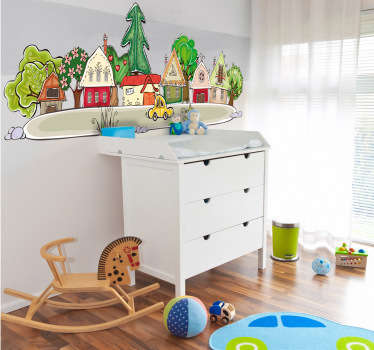 Autocolant mic din oraș - TenStickers