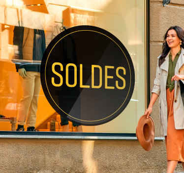 Sticker soldes vitrine circulaire - TenStickers