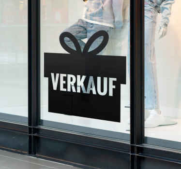 Rabatt Aufkleber geschenkbox - TenStickers