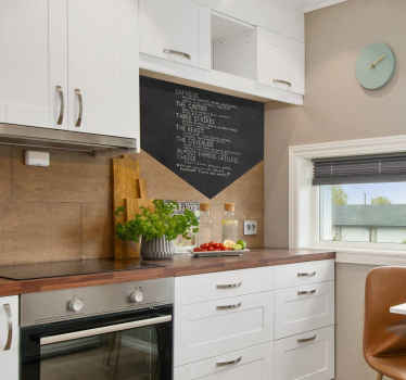 Menu Decorative Chalkboard Sticker - TenStickers