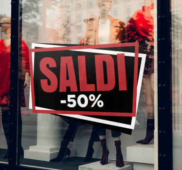Vetrofanie saldi promozione moderna - TenStickers
