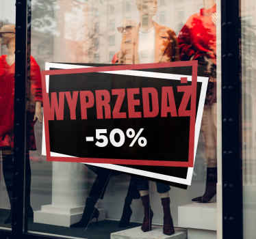 Naklejka na ścianę wyprzedaż nowoczesna promocja - TenStickers