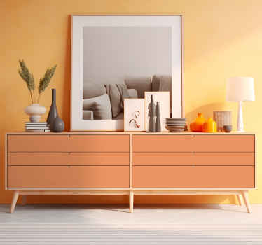 Sticker couleur unie Apricot Crush - TenStickers