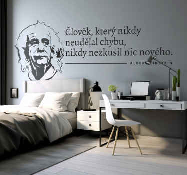 Albert einstein Citace samolepka - TenStickers