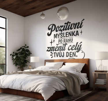 Motivační samolepka pozitivního myšlení - TenStickers