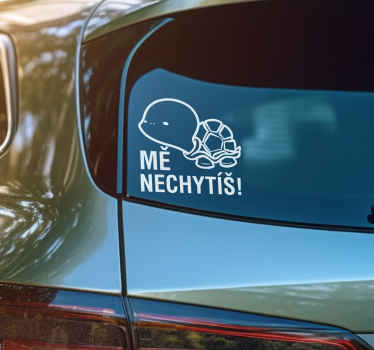 Mě nechytíš samolepka na auto - TenStickers