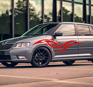 Tribal graphic car vinyl sticker - TenStickers