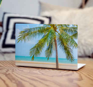 Aufkleber für Laptop palme am strand - TenStickers