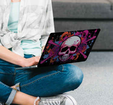 graffiti skull Laptop skin - TenStickers