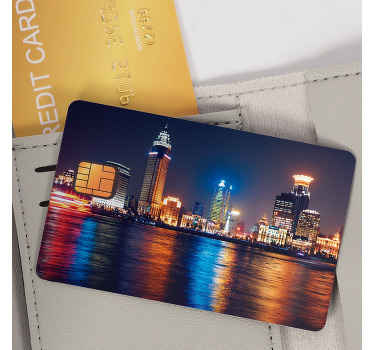 Night City Credit Card Sticker