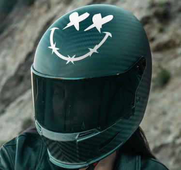 Autocolante para motas sorriso morto - TenStickers