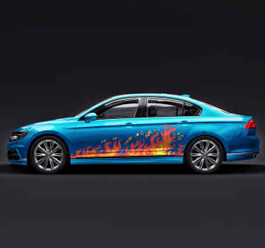 Flammen Autoaufkleber - TenStickers