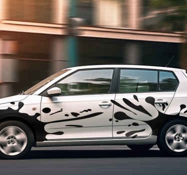 Autoaufkleber Farbflecken schwarz - TenStickers