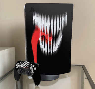Monster mouth skin PS5 stickers - TenStickers