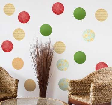 Christmas baubles christmas sticker - TenStickers