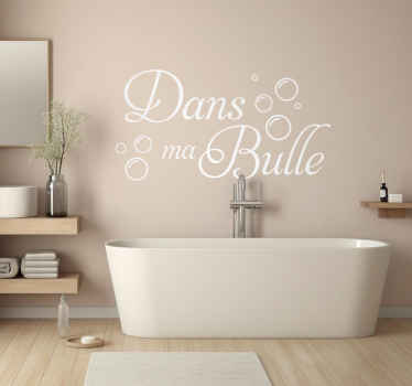 Sticker salle de bain dans ma bulle - TenStickers