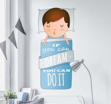 Adesivo decorativo testo you can do it - TenStickers