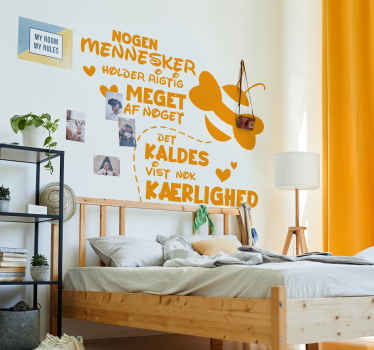 det kaldes vist nok kærlighed wallstickers - TenStickers