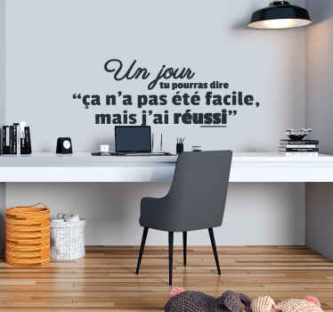 Sticker motivation succès J'ai Réussi - TenStickers