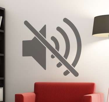 沈黙シンボルウォールステッカー - TENSTICKERS