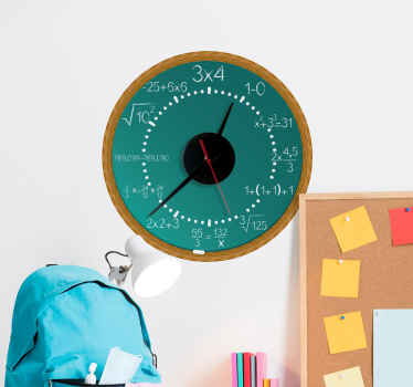 Wandtattoo Uhr mathe probleme - TenStickers