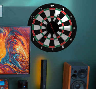 Wandtattoo Uhr dartscheibe - TenStickers