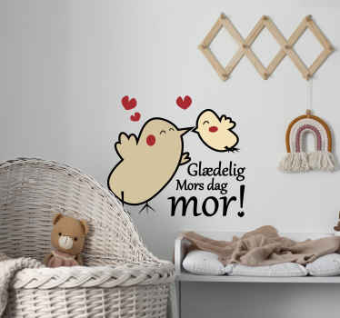 Glædelig mors dag wallsticker - TenStickers