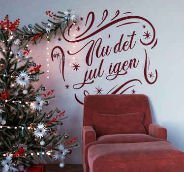 nu' det jul igen jul sticker - TenStickers